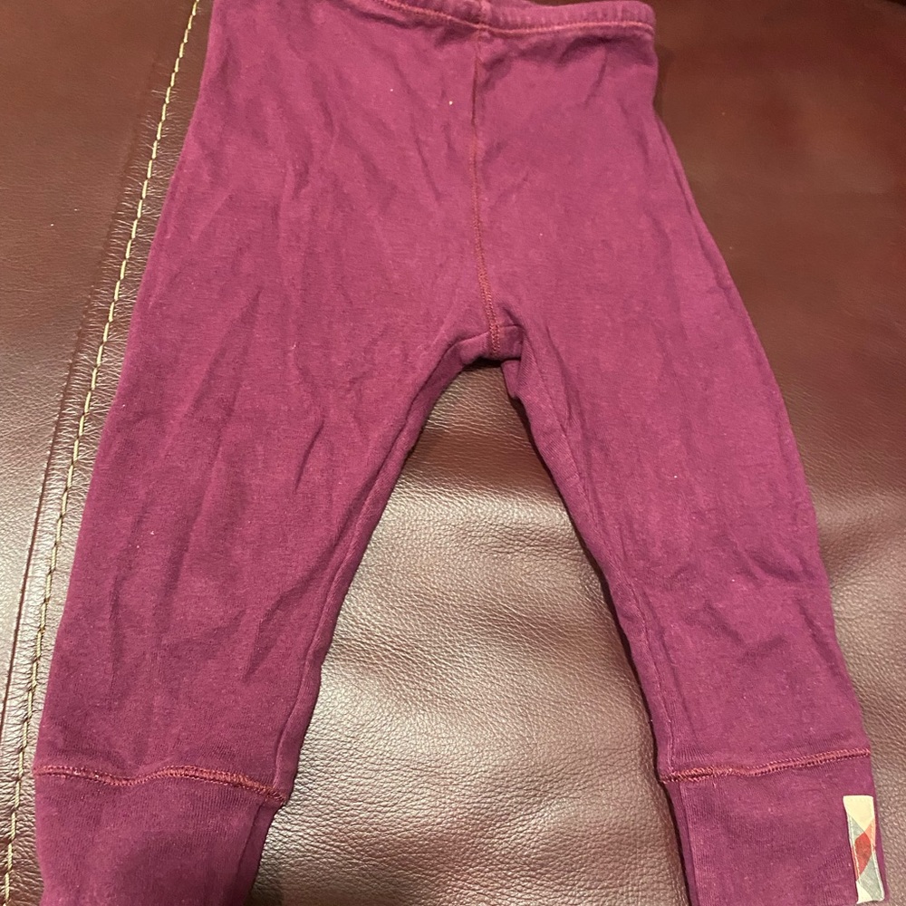 Burberry leggings burgundy